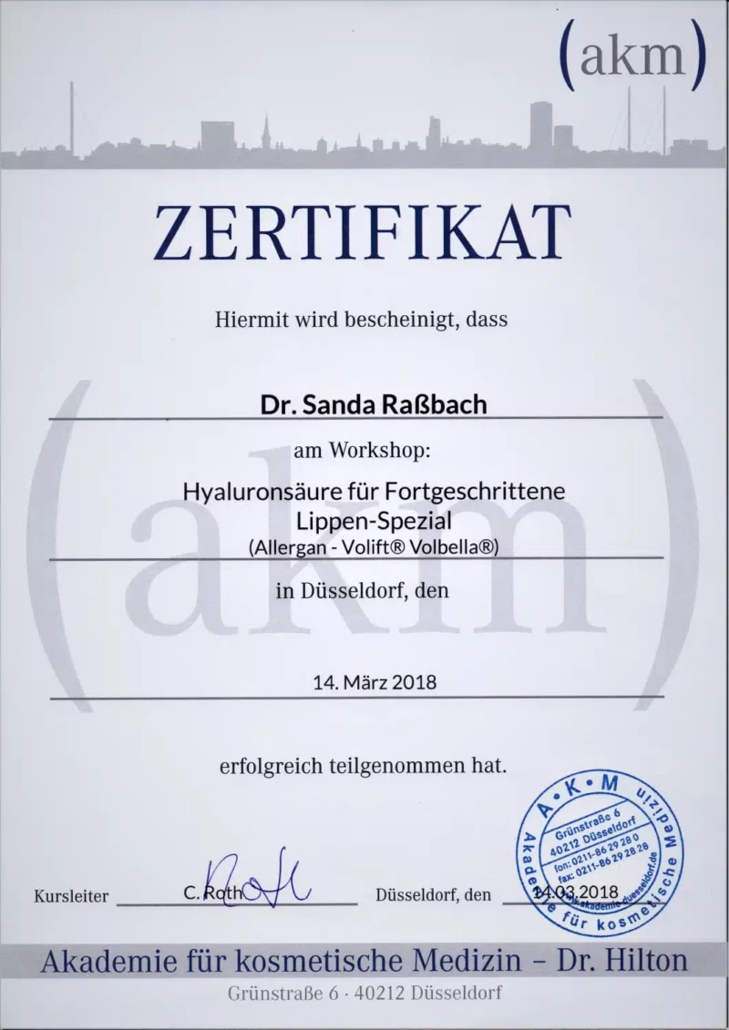 12. Hyaluronsäure Lippen Spezial 14.03.2018