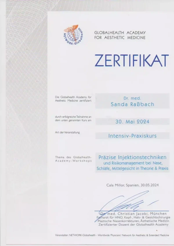 17. Ästhetik Präzise Injektionen 30.05.2024