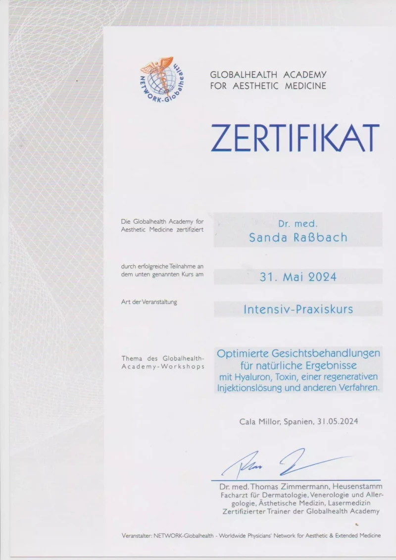 18. Ästhetik Optimierte gesichtsbehandlungen 31.05.2024