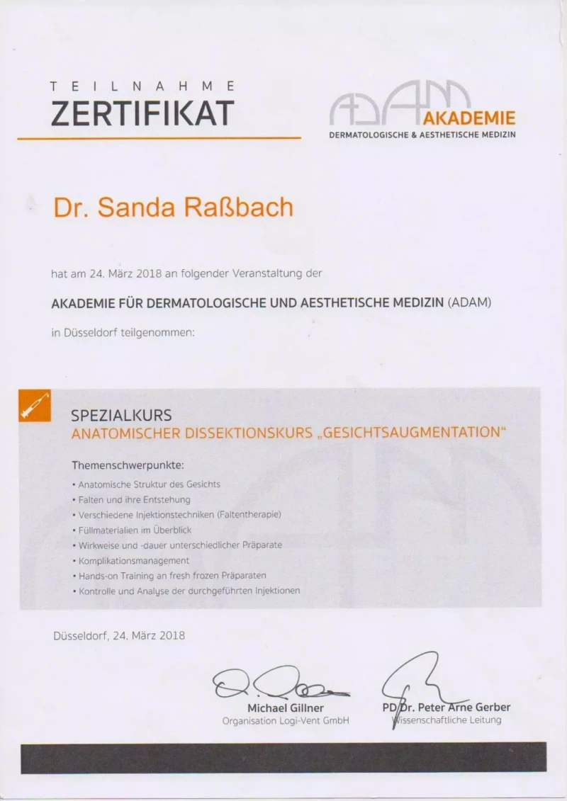 42. Anatomie Kurs Düsseldorf 24.03.2018