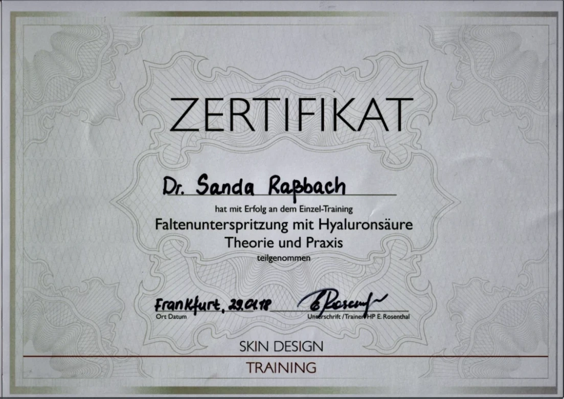 7. Hyaluron Faltenunterspritzung Theorie und Praktik 29.01.2018